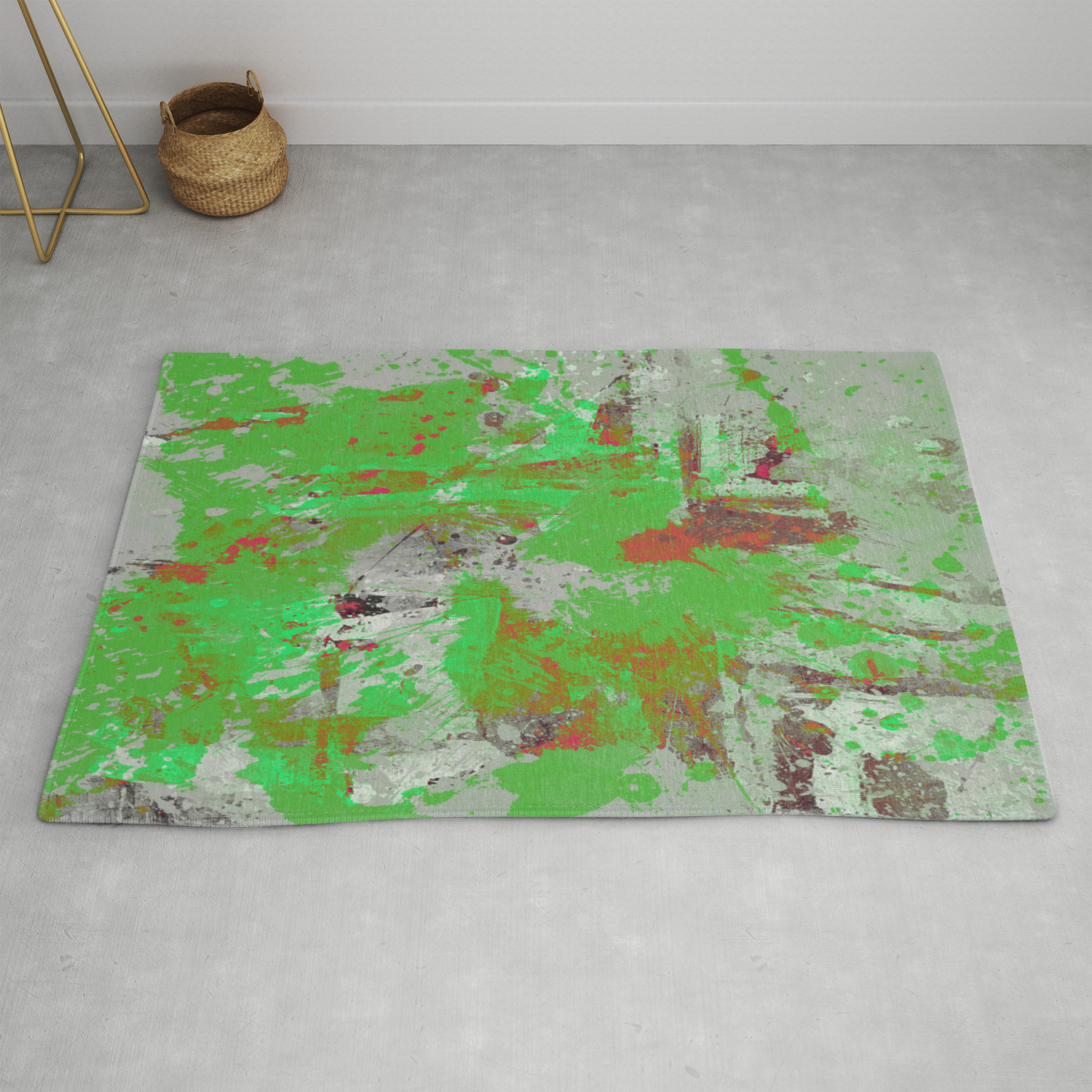 Express Yourself Iii Abstract Oil Painting Rug By Printpix Society6