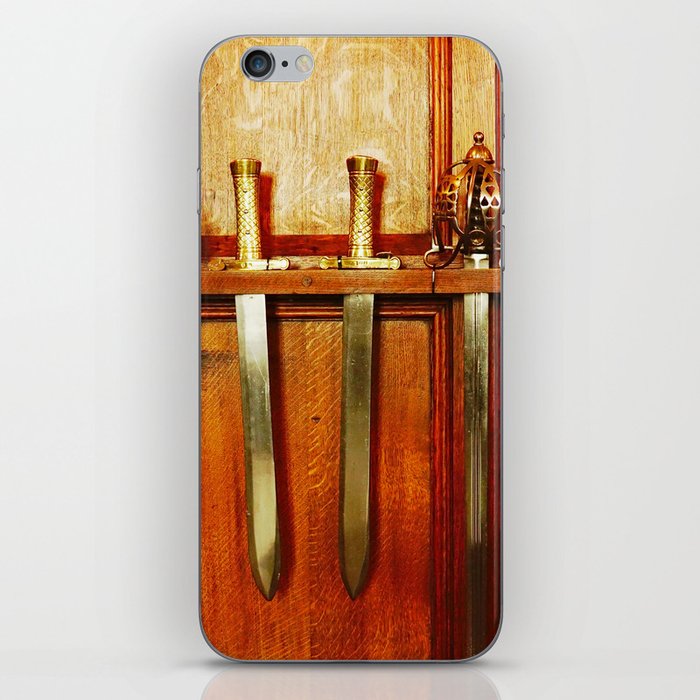 Medieval Castle life | Gold and silver middle-age swords collection | The Armoury iPhone Skin