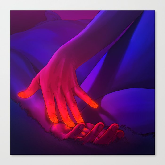 Intimate Touch Canvas Print