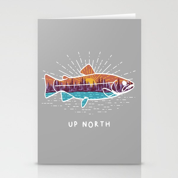Up North Fish Stationery Cards