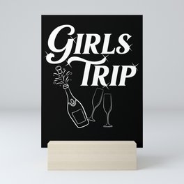 Girls Trip Weekend Las Vegas Wine Glasses Mini Art Print