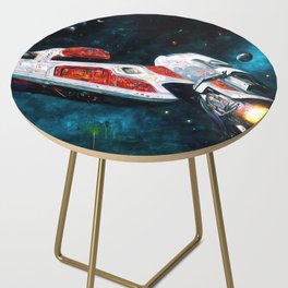 Traveling at the speed of light Side Table