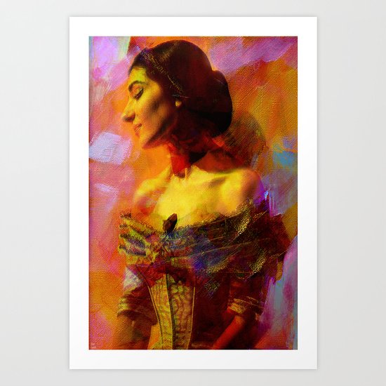 Maria Callas Art Print