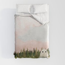 Cotton candy skies Duvet Cover