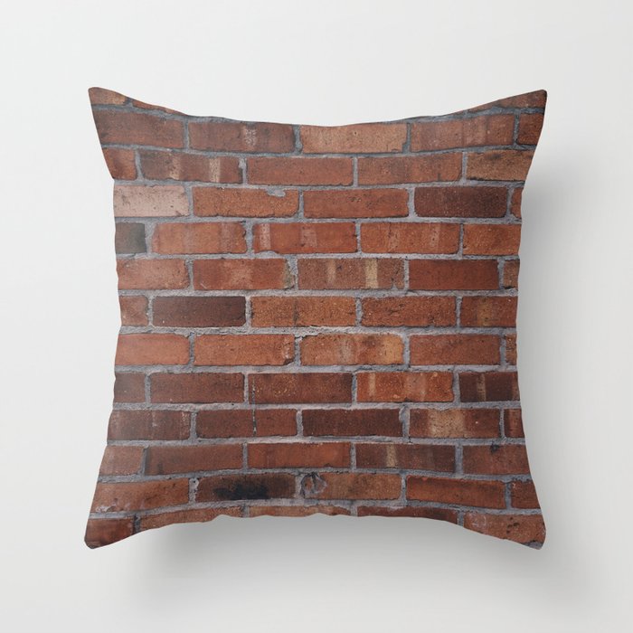 Studio Brick Wall Throw Pillow