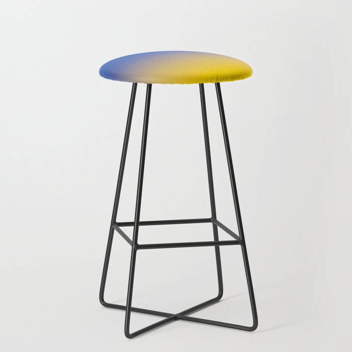 Ukrainian Yellow and blue Ombre Shade Ukraine Flag Bar Stool