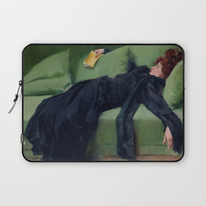 Decadent Young Woman after the Dance Laptop Sleeve