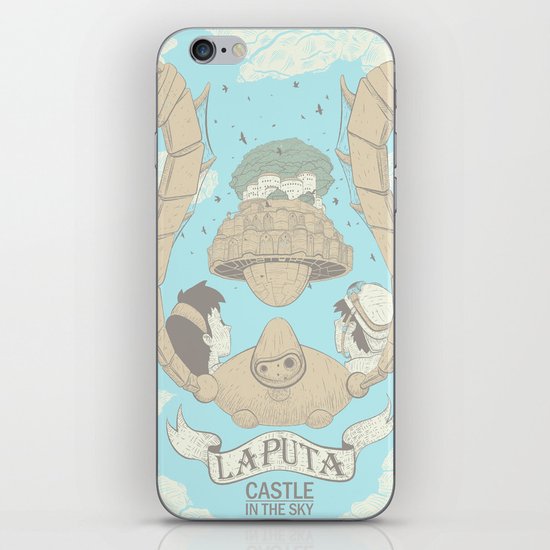 Laputa Castle in the Sky iPhone & iPod Skin