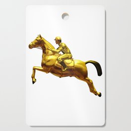 Horse Rider Gold Cutting Board