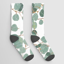 Eucalyptus Garden (Large Print) Socks
