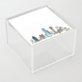 downtown dallas skyline Acrylic Box