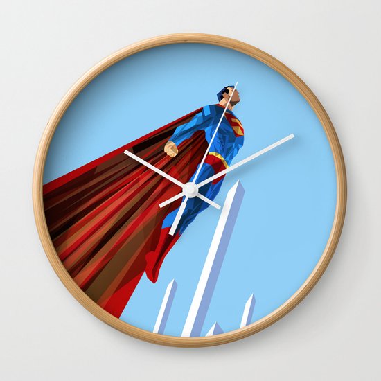 Man Up (blue steel variant) Wall Clock
