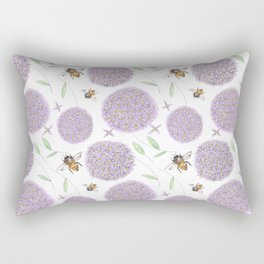 Allium & Honeybee Rectangular Pillow