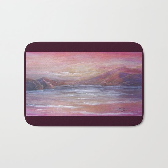 Landscape in Pink MM150601 Bath Mat