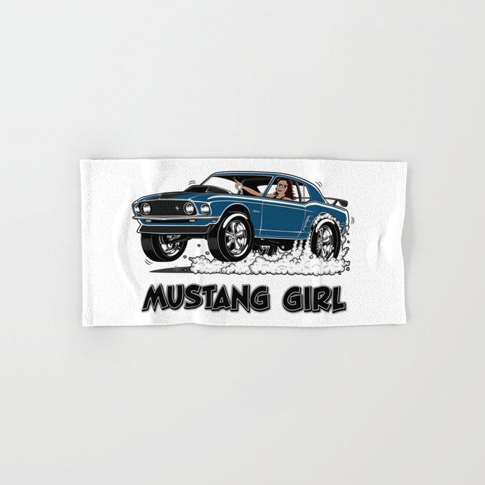 Mustang Girl Hand & Bath Towel