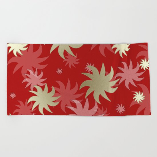 CHRISTMAS STARS 04 Beach Towel