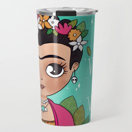 Frida Khalo - Viva la Vida Travel Mug