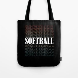 Cool Retro Softball Design for Softball Player Tote Bag | Softball Gift, Softball Grapic, Baseball, Softball Season, Softball Player, Catcher, Pitchers, Softball Girls, Lover Softball, Graphicdesign 