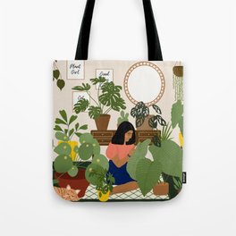 Crazy Plant Girl Tote Bag
