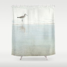 Reflecting Sandpiper Shower Curtain