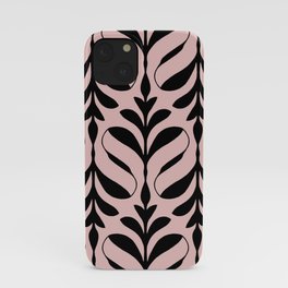 Funky leaves blush iPhone Case