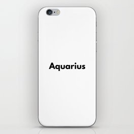 Aquarius, Aquarius Sign iPhone Skin