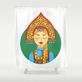 Russian beauty Shower Curtain