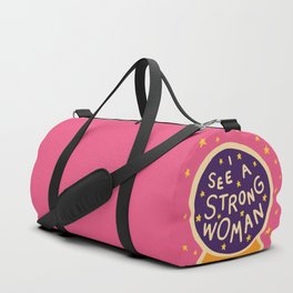 I see a strong woman Duffle Bag