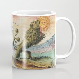 The Lion Eating The Sun Antique Alchemy Illustration Mug