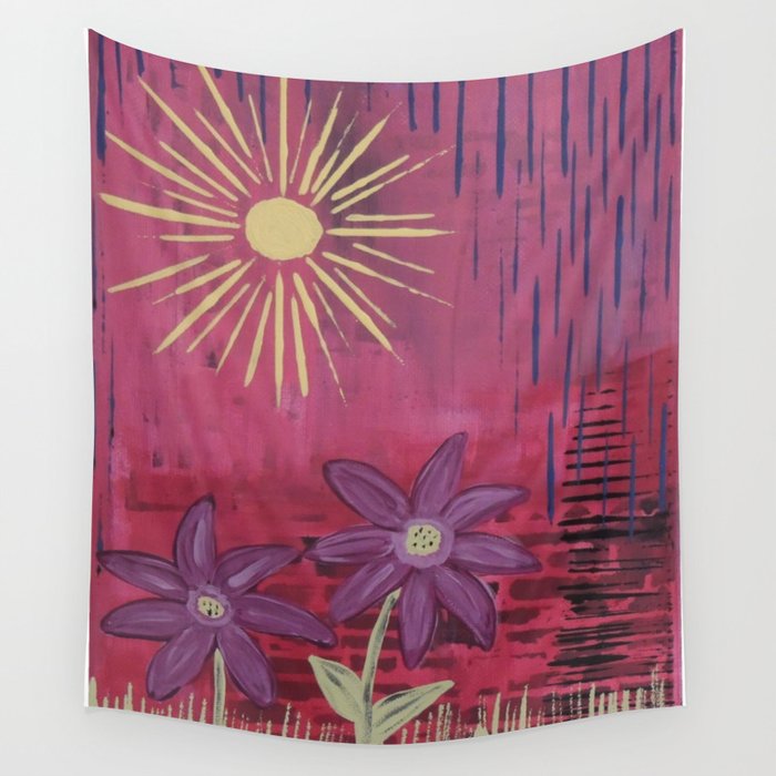 Rising to the Sun Wall Tapestry