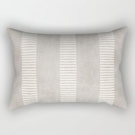 Minimalist Pattern Beige Ivory White II Rectangular Pillow