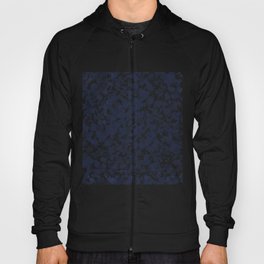 Blue abstract mimetic design Hoody