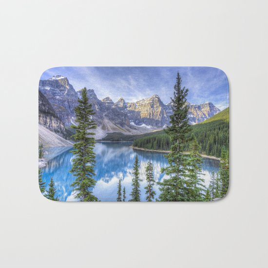 Moraine Lake #landscape #photography Bath Mat