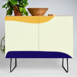 Abstract Geometric Shape Blured Credenza