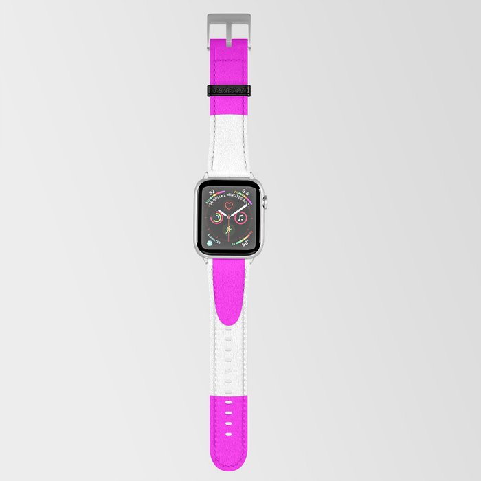 0 (White & Magenta Number) Apple Watch Band