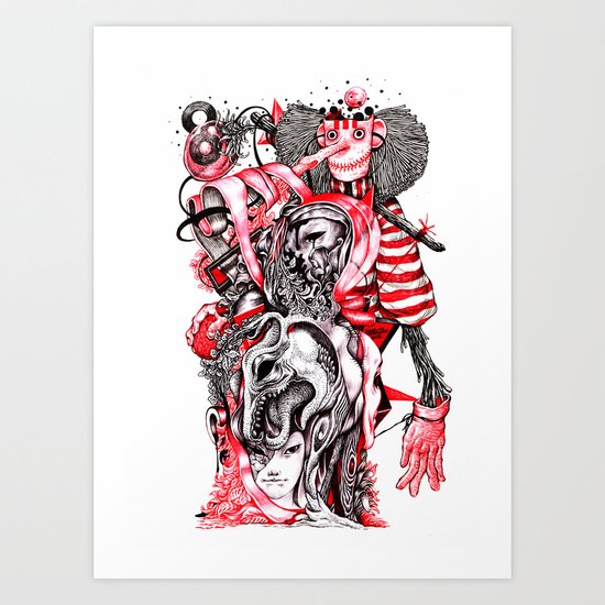 red wood Art Print