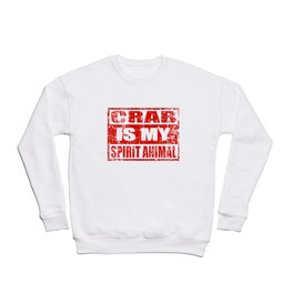 Awesome Crab Design Crewneck Sweatshirt | Suborderbrachyura, Animal, Stonecrab, Peacrab, Graphicdesign, Fiddlercrab, Kingcrab, Alaskakingcrab, Crabe, Rak 