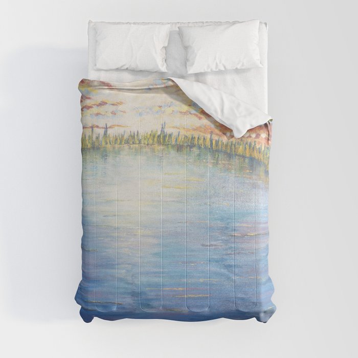 Floating Away - Original Painting Comforter