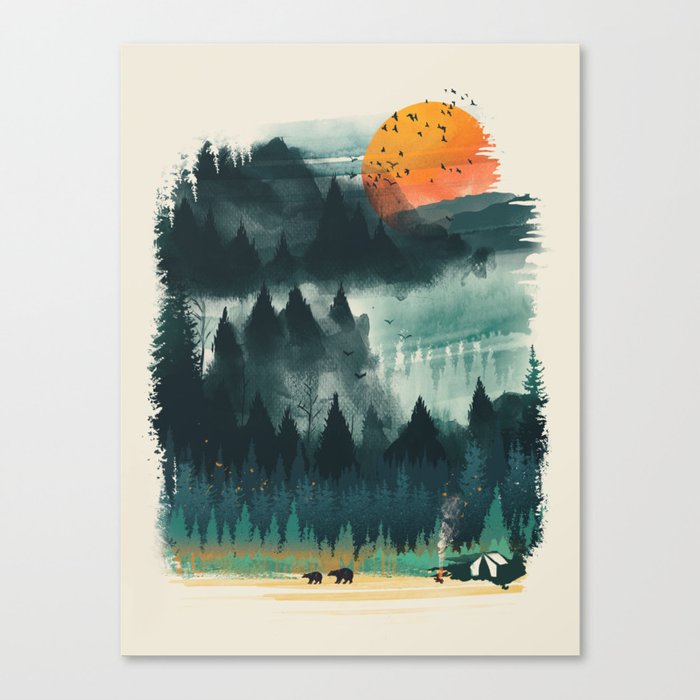 Wilderness Camp Canvas Print