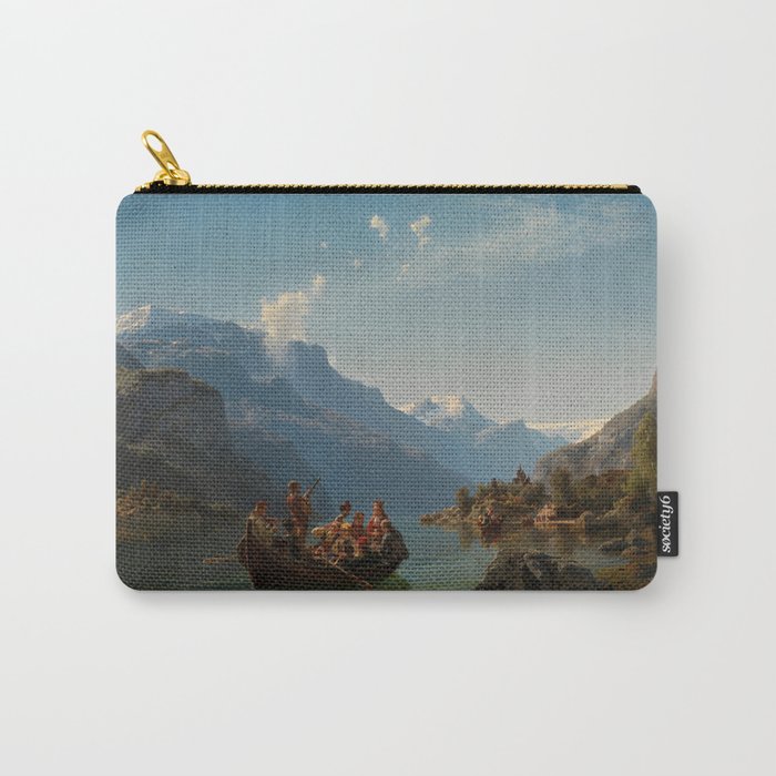 Adolph Tidemand Hans Gude Bridal Procession on the Hardangerfjord Carry-All Pouch