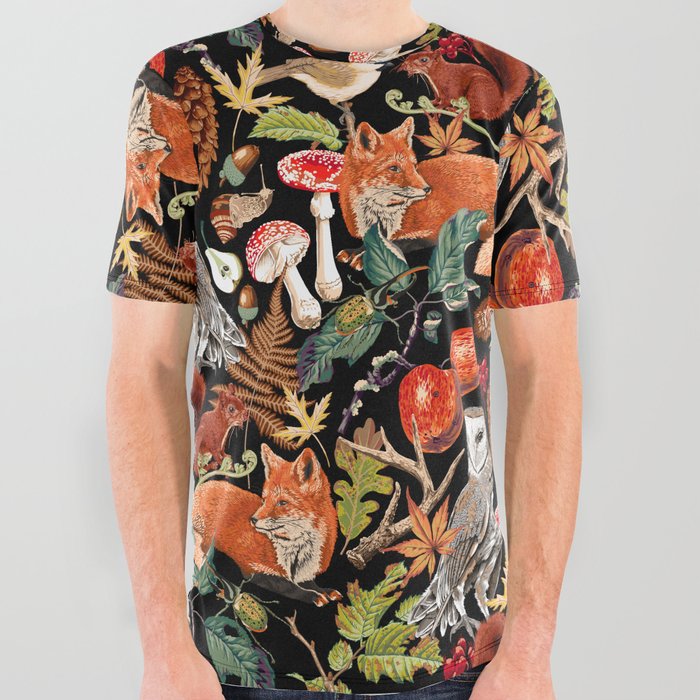 AUTUMN WOODLAND All Over Graphic Tee