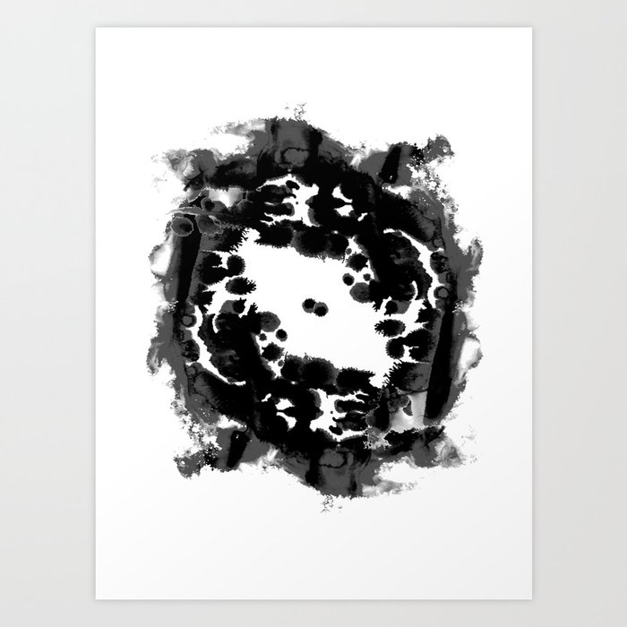 Enso black and white minimal watercolor japanese abstract painting zen art art print Enso black and white minimal watercolor japanese abstract painting zen art art print
