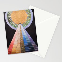 Stairway to Heaven Hilma af Klint Altarpiece X Pyramid Sun Stationery Card
