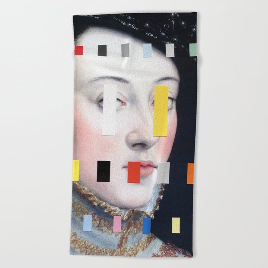 Portrait With A Spectrum 4 Beach Towel