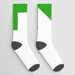 Number 4 (Green & White) Socks