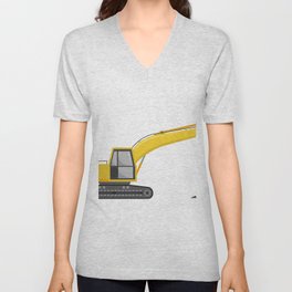 excavator V Neck T Shirt