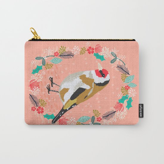 European goldfinch by Andrea Lauren Carry-All Pouch