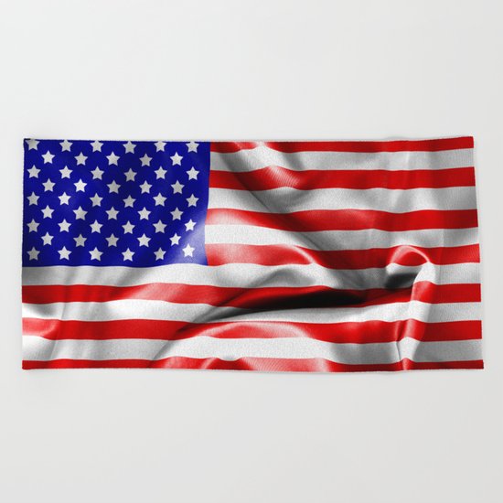 USA Flag Beach Towel