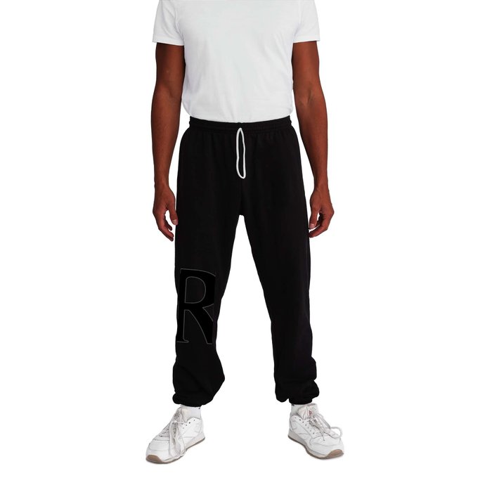 R MONOGRAM (BLACK & WHITE) Sweatpants