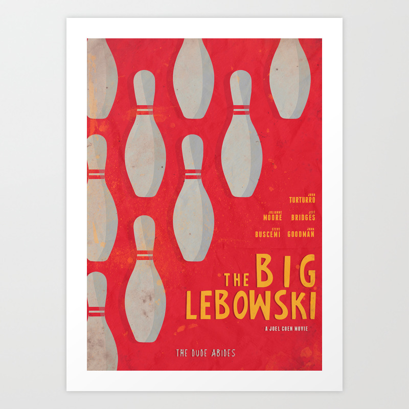 Art Print Poster CANVAS The Big Lebowski Classic Movie 7 